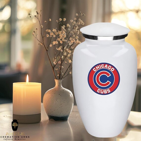 Meena Coated Aluminium Cremation Urn with Handcrafted Design