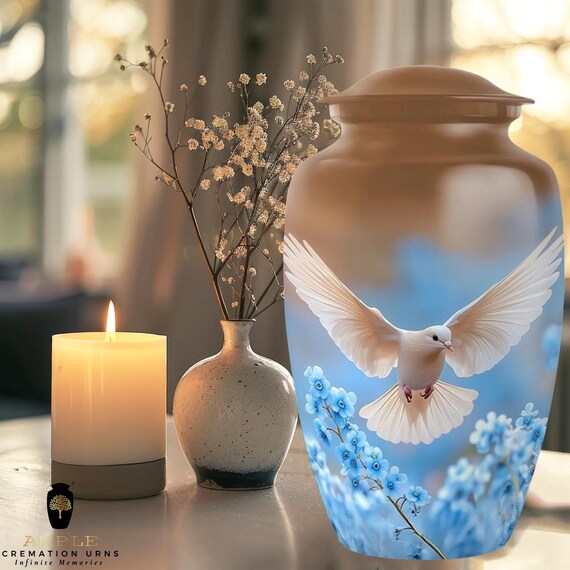 Green Farm Tractor Cremation Urn for Human Ashes - Golden Field Harvest Memorial Large Adult Funeral Urn & Keepsake - Farmer Tribute for Him