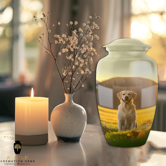 Ample Cremation Urns Aluminium Cremation Vessel with Elegant Handcrafted Design for Honoring Loved Ones’ Final Resting Place