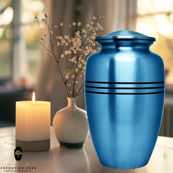 Aluminum Cremation Urn – Adult Keepsake Memorial Urns, Engravable