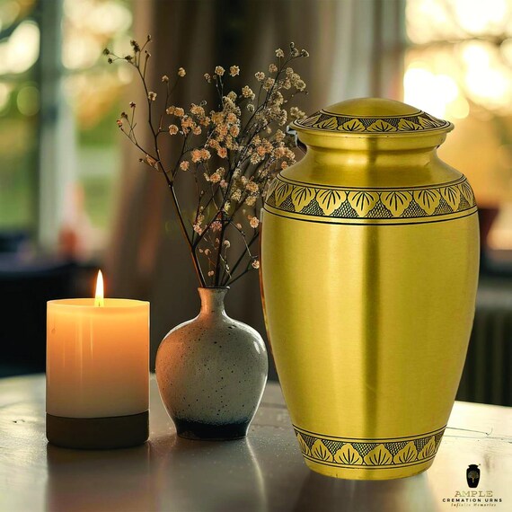 Elegant Aluminum Cremation Urn – Keepsake & Adult Sizes, Engravable