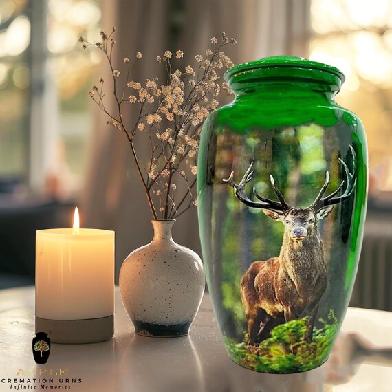 Handcrafted Aluminum Cremation Urn – Tranquil Memories, Meena Coating