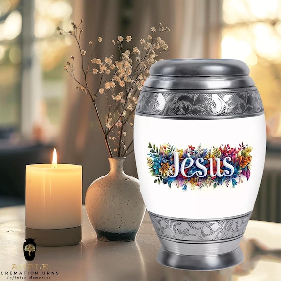 Faithful Memories Christian Cremation Urn – Aluminum, Meena Coating