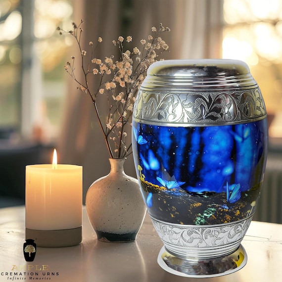 Elegant Aluminum Cremation Urn – Keepsake & Adult Sizes, Engravable