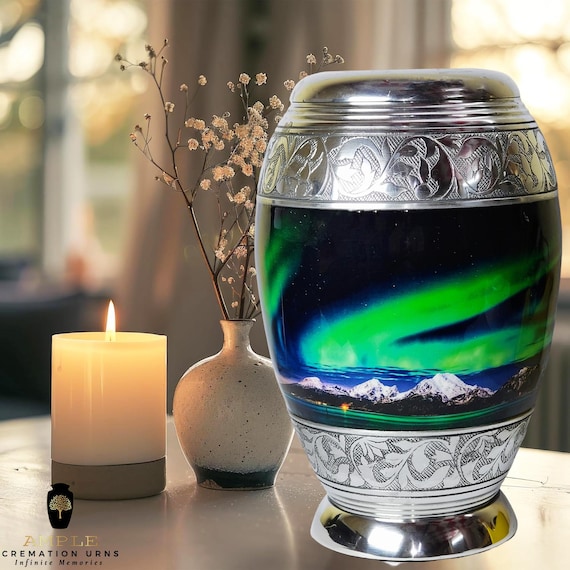 Elegant Aluminum Cremation Urn – Leakproof, Engravable Keepsake