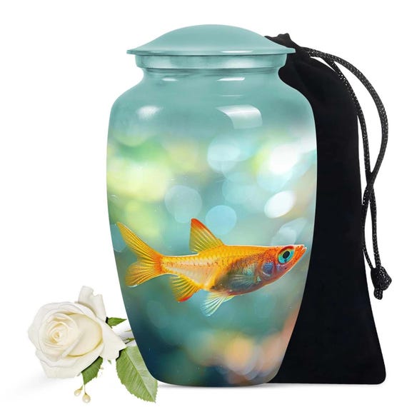 Ample Cremation Urns Aluminium Cremation Vessel with Elegant Handcrafted Design for Honoring Loved Ones’ Final Resting Place