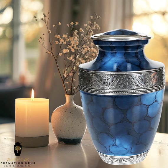Elegant Aluminum Cremation Urn – Keepsake & Large Sizes, Engravable