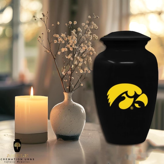 Meena Coated Cremation Urn: Handcrafted Aluminum Memorial Vessel