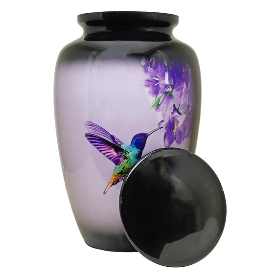 Handcrafted Aluminum Cremation Urn – Meena Coating, Engraving Available