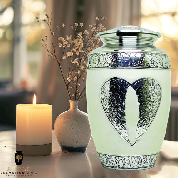 Handcrafted Aluminum Cremation Urn - Memorial Tribute (6.5x6.5x10.5 Inches)