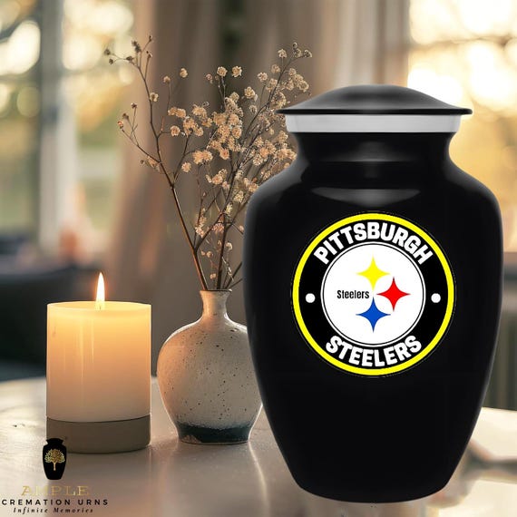 Meena Coated Aluminium Cremation Urn with Handcrafted Design