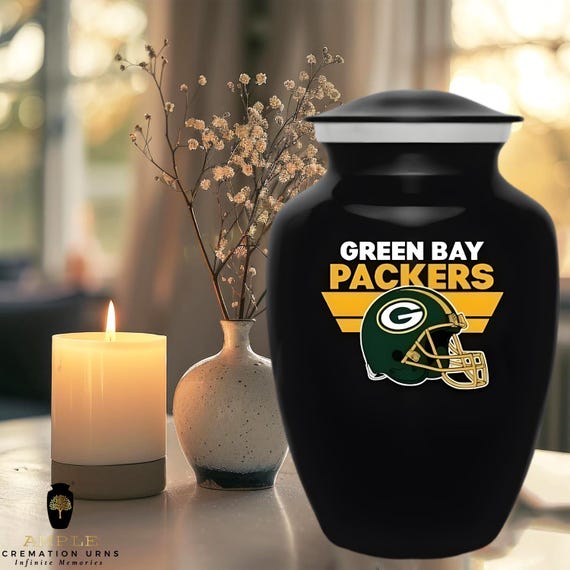 Handcrafted Meena Coated Aluminium Cremation Urn with Storage Bag