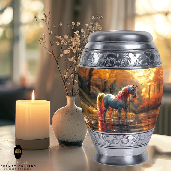 Meena Coated Aluminum Cremation Urn – Large & Keepsake Sizes
