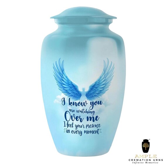 Ample Cremation Urns Aluminium Cremation Vessel with Elegant Handcrafted Design for Honoring Loved Ones’ Final Resting Place