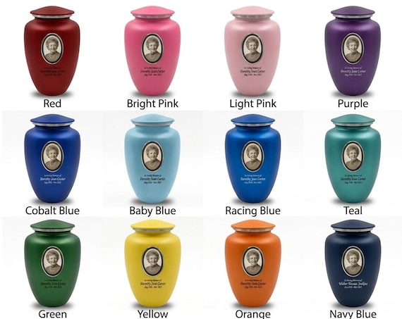 Photo Memorial Cremation Urn for Human Ashes, Personalized Picture Frame Funeral Urn, Memorial Urn, Aluminum Ashes Urn, Remembrance Tribute