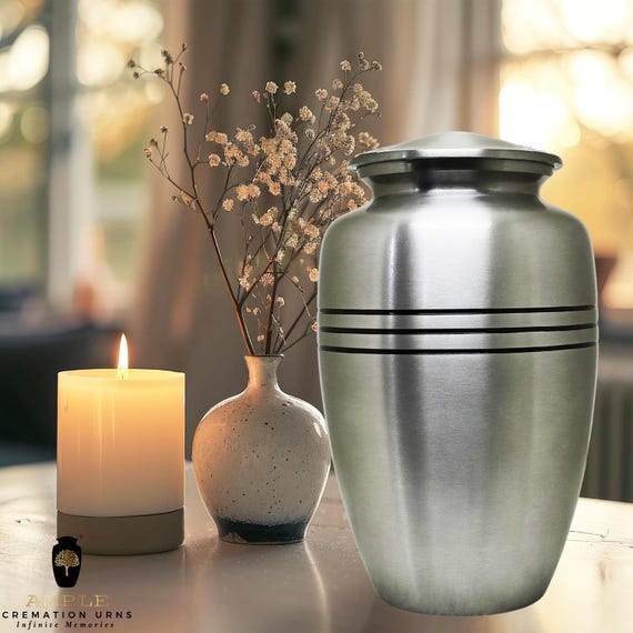 Handcrafted Aluminum Cremation Urn – Leakproof Memorial Urn with Engraving