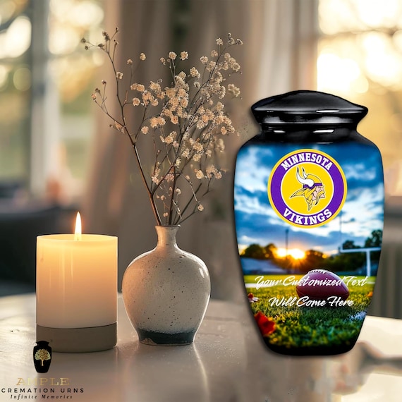 Ample Cremation Urns Aluminium Cremation Vessel with Elegant Handcrafted Design for Honoring Loved Ones’ Final Resting Place