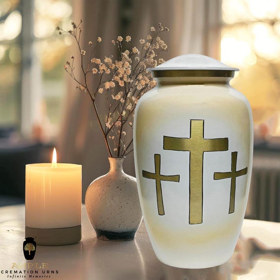 Handcrafted Meena Coated Cremation Urn – Elegant Memorial, Leakproof