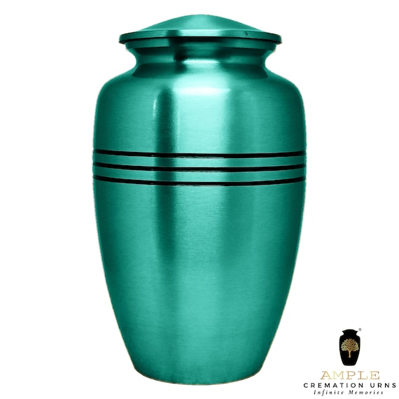 Meena Coated Aluminum Cremation Urn – Engravable Keepsake, Adult Sizes