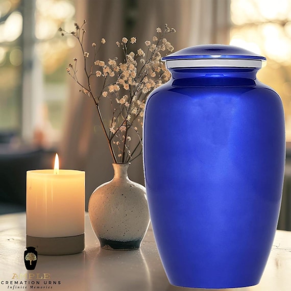 Handcrafted Aluminum Cremation Urn – Large (220 Cu), Keepsake (3 Cu), Personalized Engraving