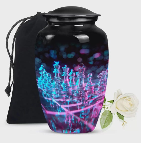 Ample Cremation Urns Aluminium Cremation Vessel with Elegant Handcrafted Design for Honoring Loved Ones’ Final Resting Place