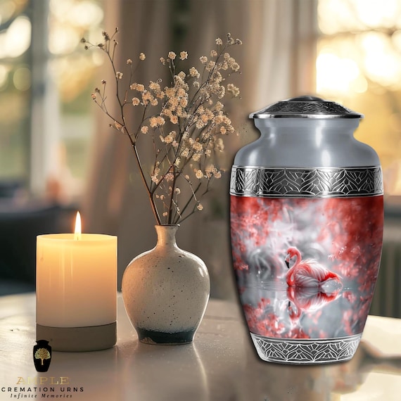 Ample Cremation Urns Aluminium Cremation Vessel with Elegant Handcrafted Design for Honoring Loved Ones’ Final Resting Place