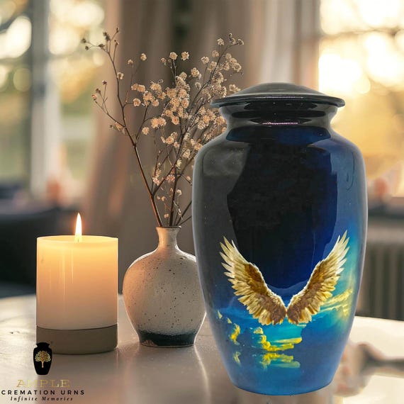 Aluminum Cremation Urn – Large Adult, Keepsake, Engravable, Leakproof
