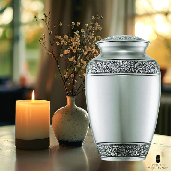 Handcrafted Aluminum Cremation Urn – Engraved Memorial Keepsake
