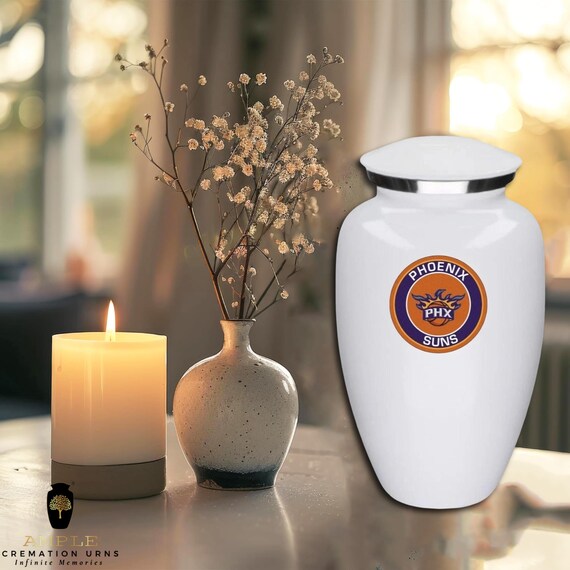 Ample Cremation Urns Aluminium Cremation Vessel with Elegant Handcrafted Design for Honoring Loved Ones’ Final Resting Place
