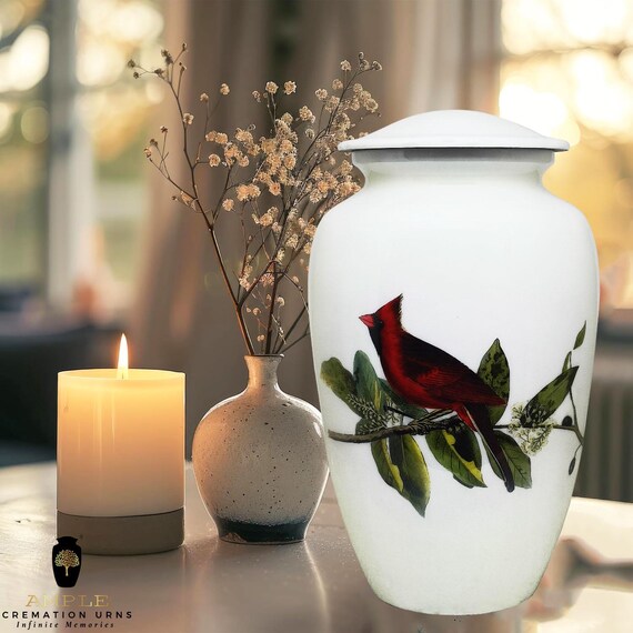 Handcrafted Meena-Coated Cremation Urn – Large, Engravable Memorial