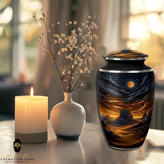 German Shepherd Cremation Urn for Human Ashes - Mountain Guardian Dog Memorial - Funeral Urn & Keepsake - Loyal Companion Eternal Tribute