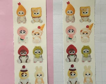 mofusand cat sticker sheet