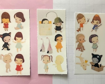 yoshitomo nara sticker sheet