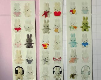 miffy bunny sticker sheet