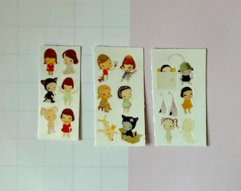 micro yoshimoto nara sticker set (3 count)