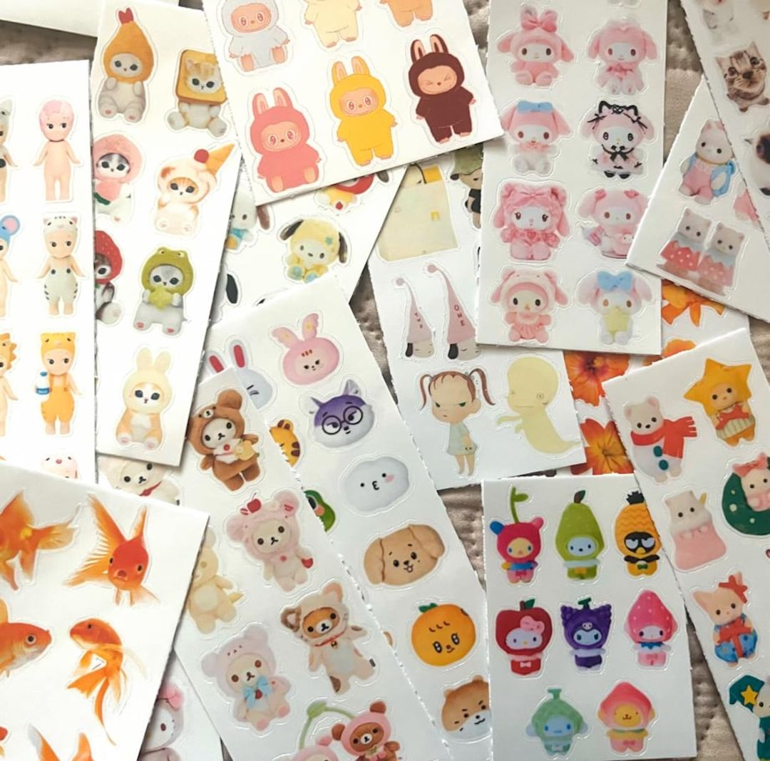Blind Bag (random Set of 3 to 5 Sticker Sheets) - Etsy