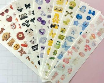 Cute Aesthetic Sticker Sheet - Waterproof Kawaii Stickers