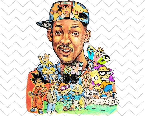 Fresh Prince Poster 90s Animated Television Series Png Files - Etsy
