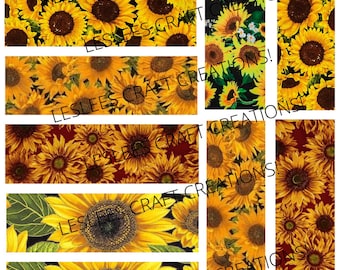 Sunflower Custom Pen Wrap Template Download PNG
