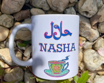 Halal Nasha Mug, Chai mug, Desi gift, Chai lover