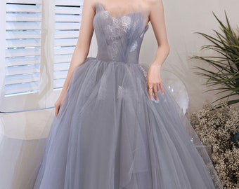 light gray dress for wedding