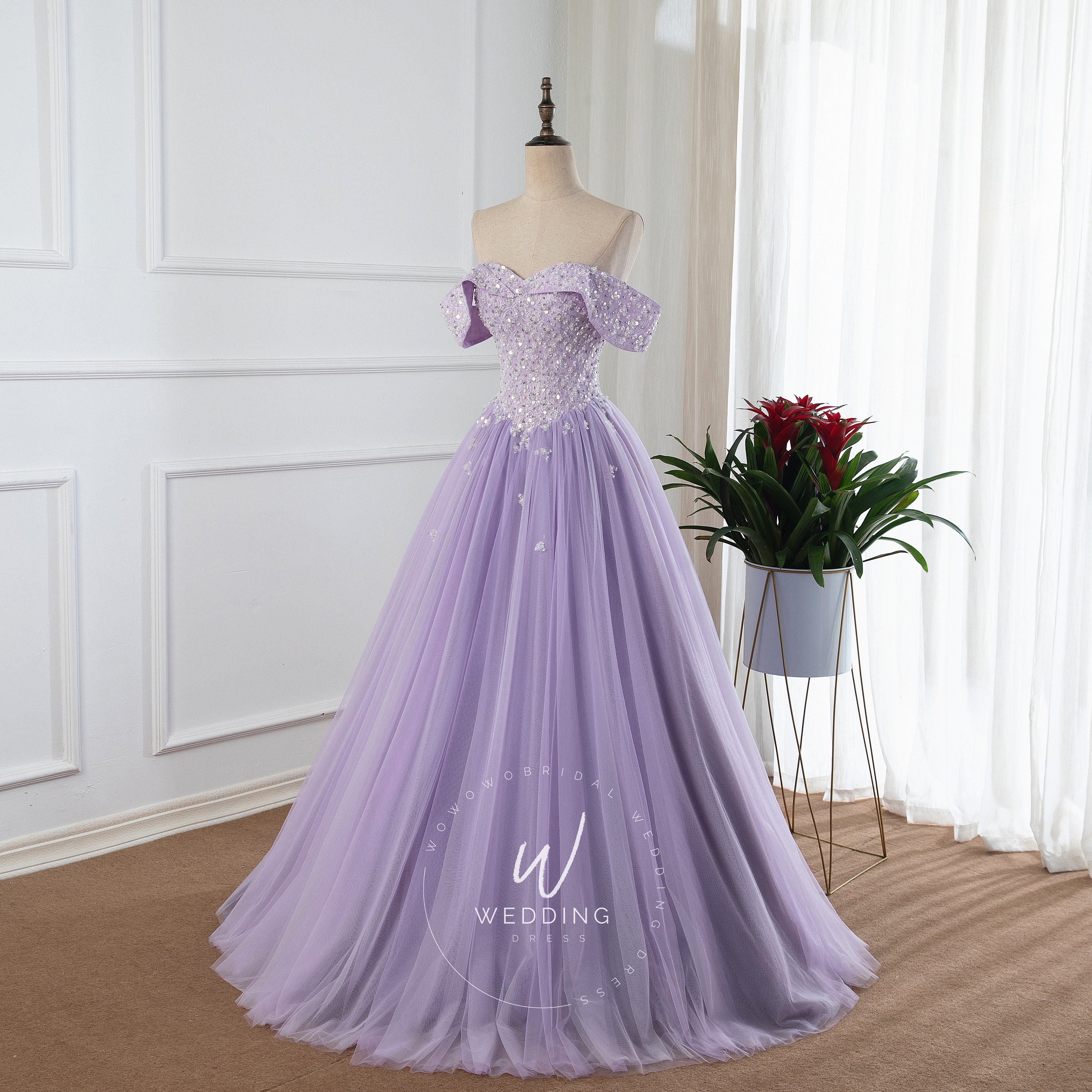 purple princess dress