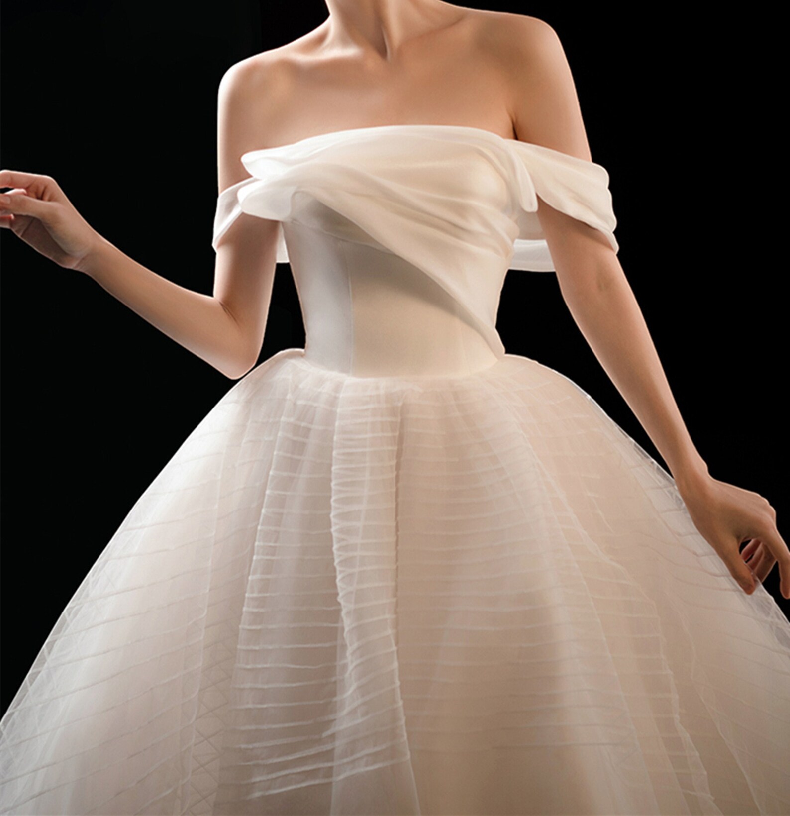 Dreamy Cloud Bridal Wedding Dress off Shoulder Wedding Dress - Etsy