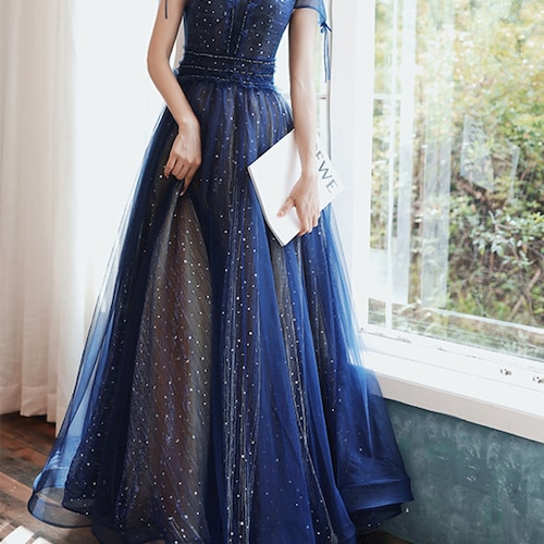 Dark Blue Dresses For Graduation