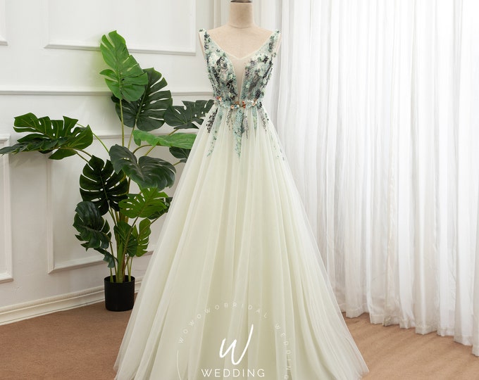 Long Fairy Prom Dress Light Green Women Party Dress - Etsy