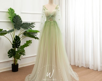 light green prom dresses
