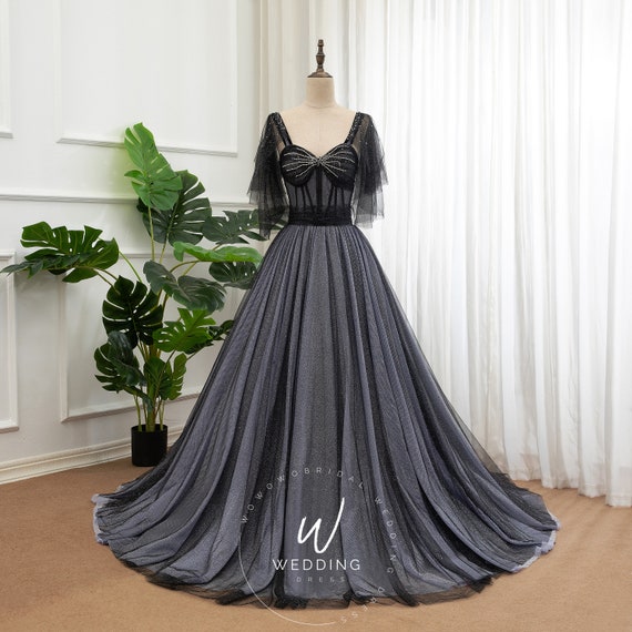 Graduation ball gown best sale black
