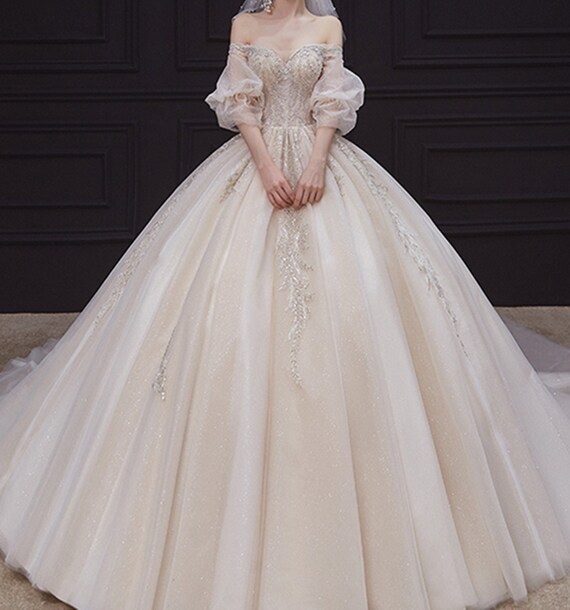 Dreamy Bishop Sleeve Bridal Wedding 