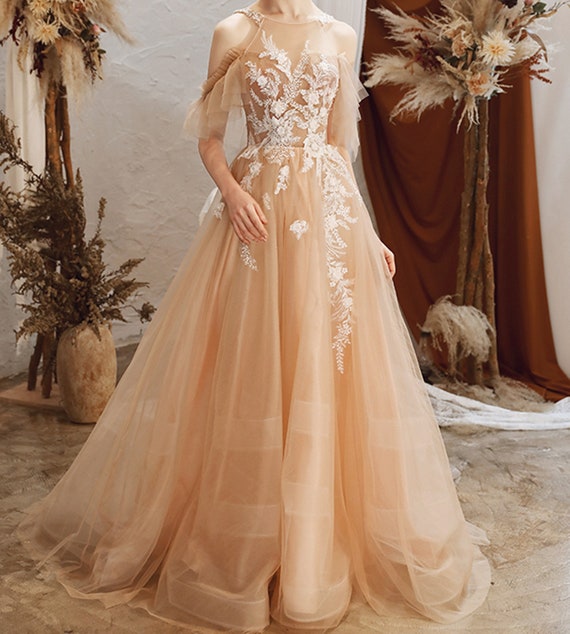 Champagne Vestido De Graduación Brillante Vestido De Fiesta México | Champagne Vestido De Graduación Brillante Vestido De Fiesta México |