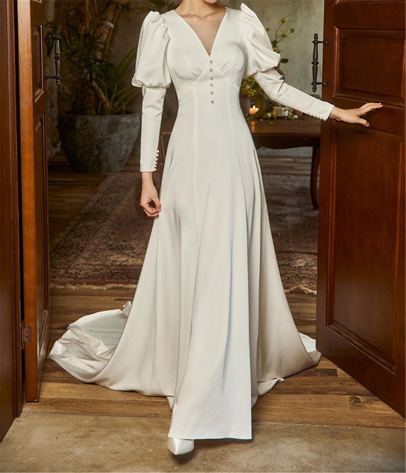 reception look in gown